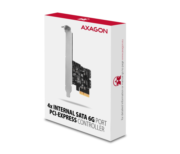 AXAGON Kontroler PCIe 4x wewnętrzny port SATA 6G - 1212043 - zdjęcie 6